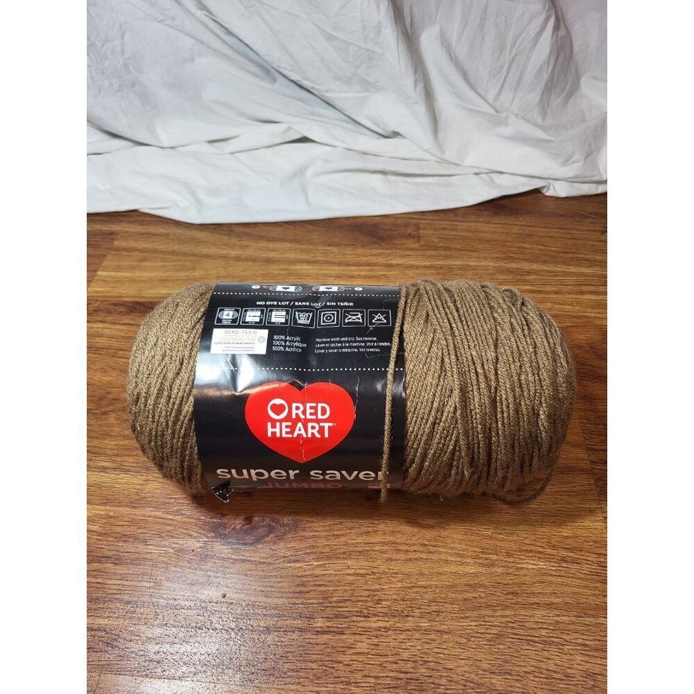 Red Heart Super Saver Yarn CAFE LATTE 4-Medium Worsted Weight Acrylic‎